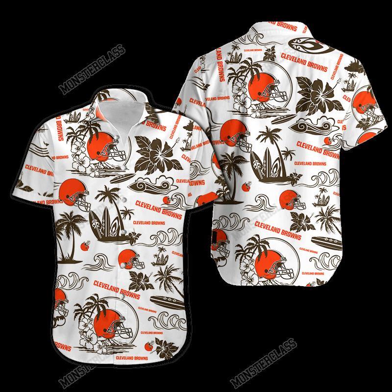 BEST NFL Cleveland Browns Island Hawaiian Shirt, Short 5