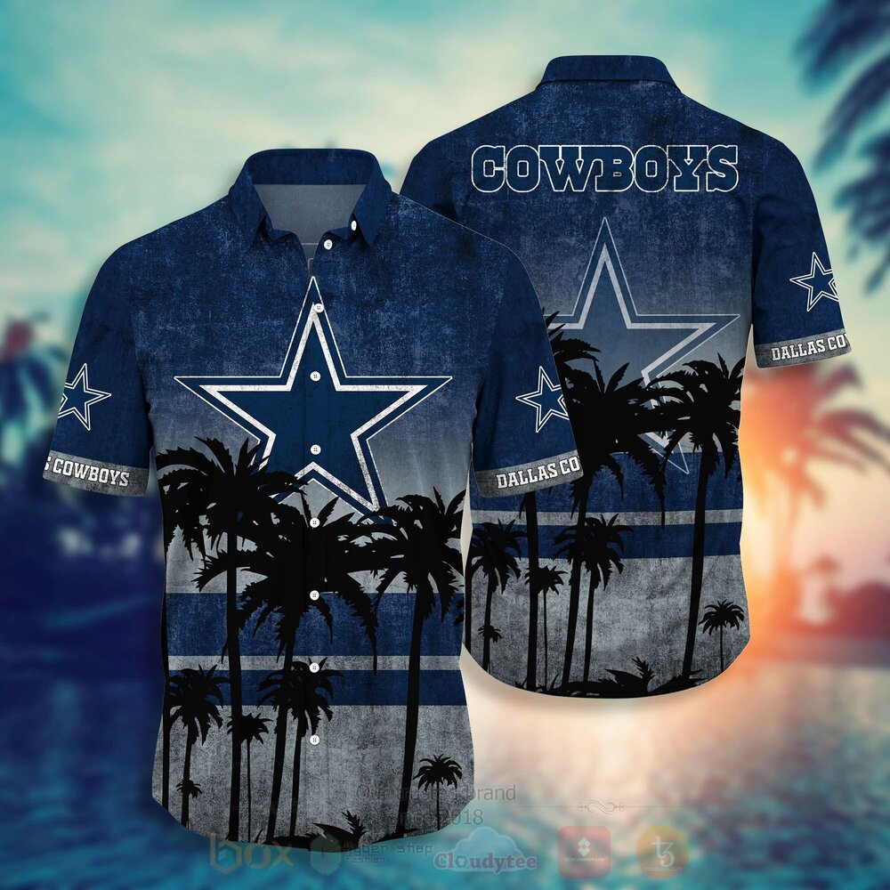 TOP NFL Dallas Cowboys Short Sleeve Hawaiian Shirt, Short 12