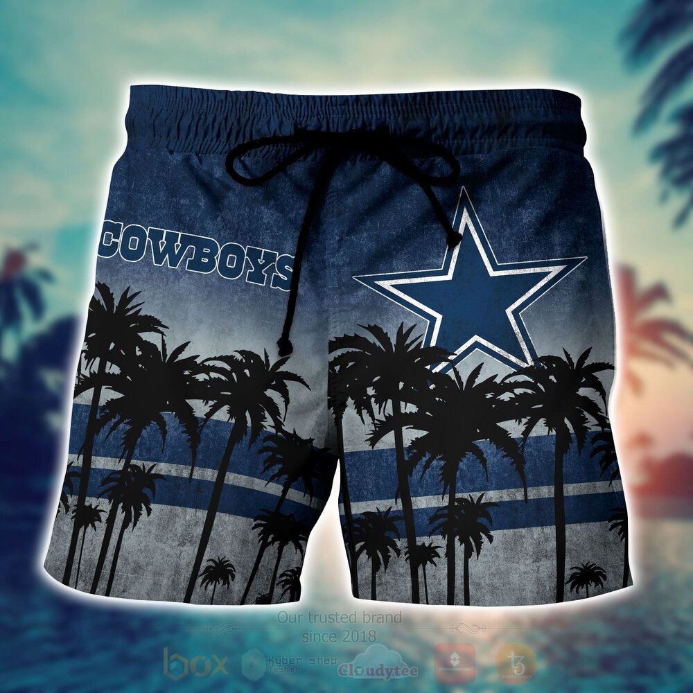 TOP NFL Dallas Cowboys Short Sleeve Hawaiian Shirt, Short 9