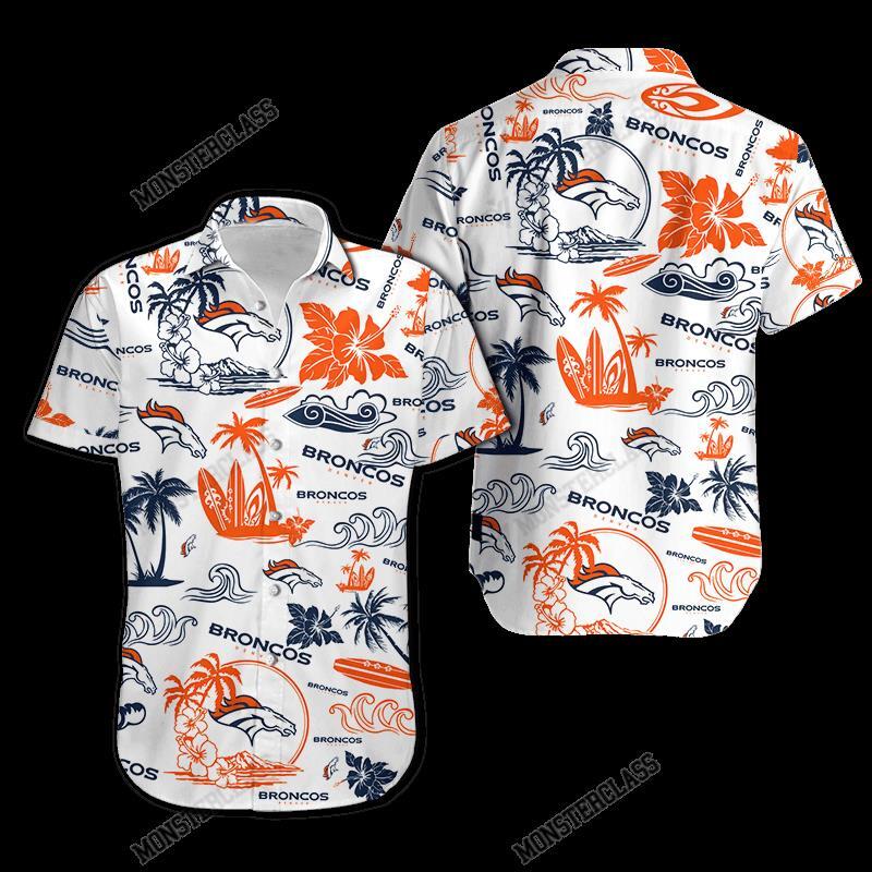 BEST NFL Denver Broncos Island Hawaiian Shirt, Short 4