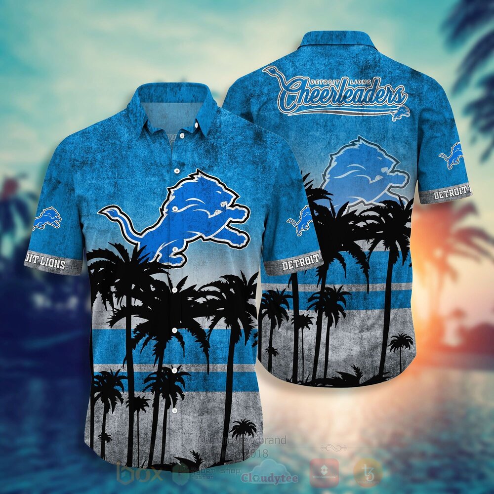 TOP NFL Detroit Lions Short Sleeve Hawaiian Shirt, Short 10