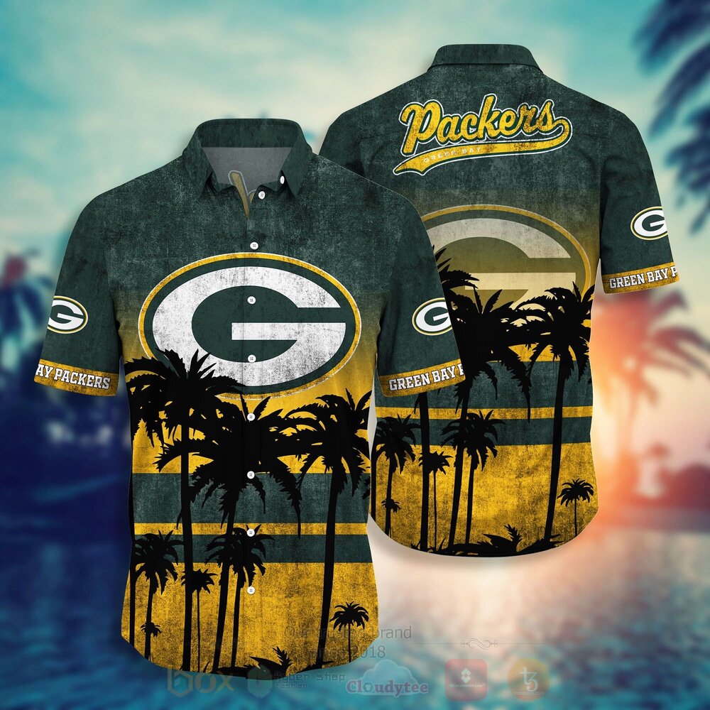 TOP NFL Green Bay Packers Short Sleeve Hawaiian Shirt, Short 1