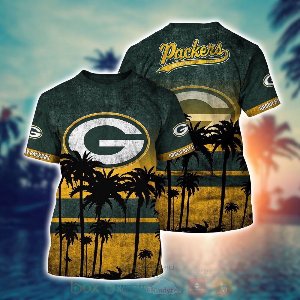 TOP NFL Green Bay Packers Short Sleeve Hawaiian Shirt, Short 6