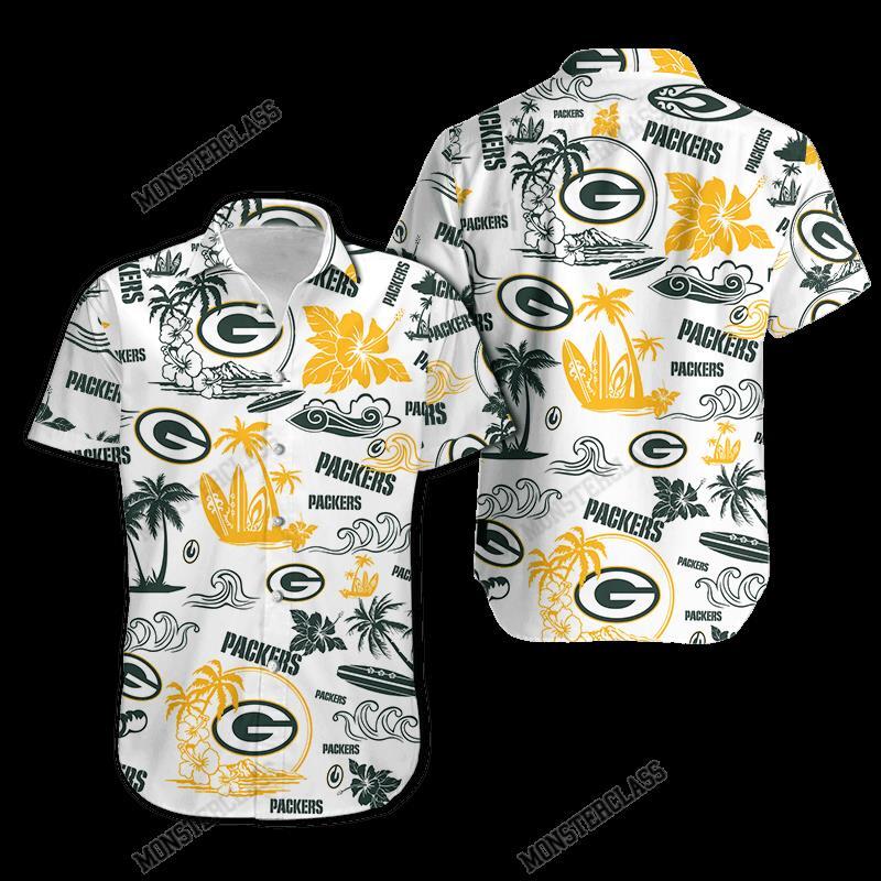 BEST NFL Green Bay Packers Island Hawaiian Shirt, Short 4