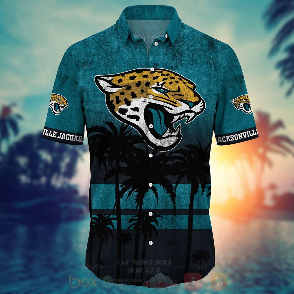 TOP NFL Jacksonville Jaguars Short Sleeve Hawaiian Shirt, Short 18