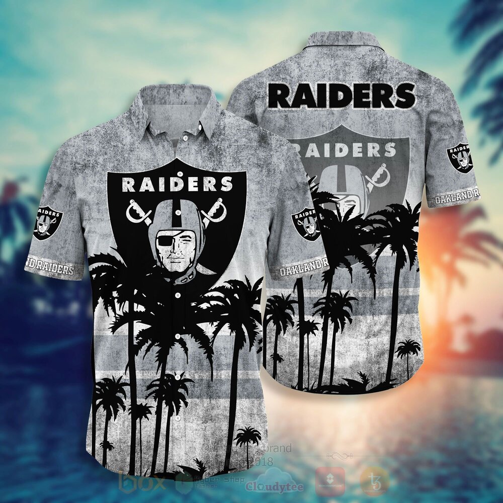 TOP NFL Las Vegas Raiders Short Sleeve Hawaiian Shirt, Short 11