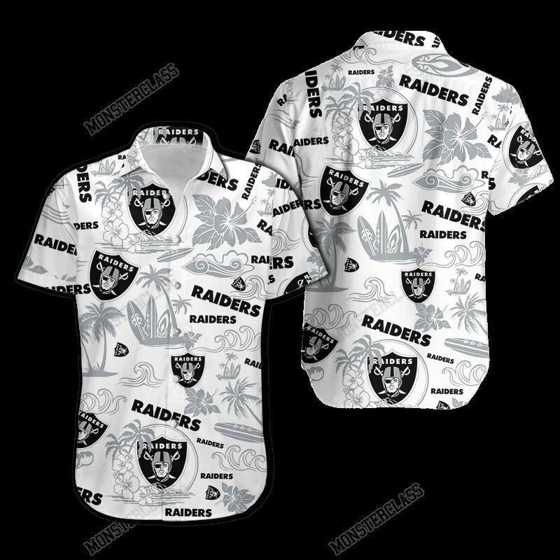 BEST NFL Las Vegas Raiders Island Hawaiian Shirt, Short 4