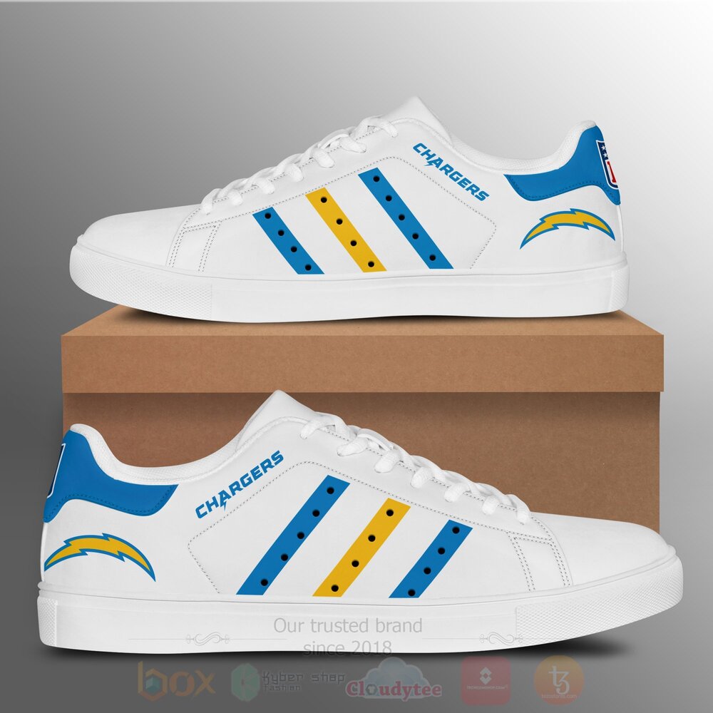 TOP NFL Los Angeles Chargers Skate Stan Smith Shoes 7