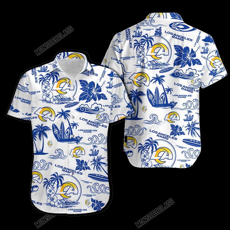 BEST NFL Los Angeles Rams Island Hawaiian Shirt, Short 4