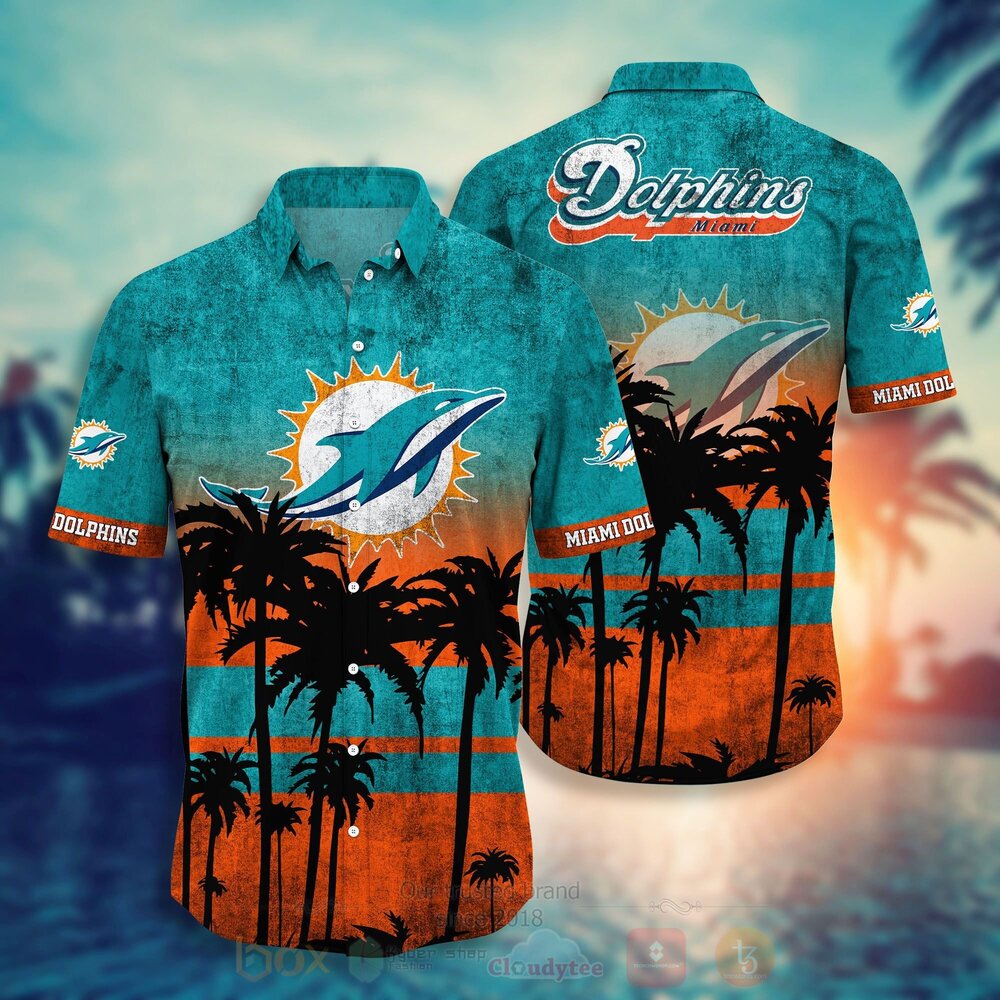 TOP NFL Miami Dolphins Short Sleeve Hawaiian Shirt, Short 11