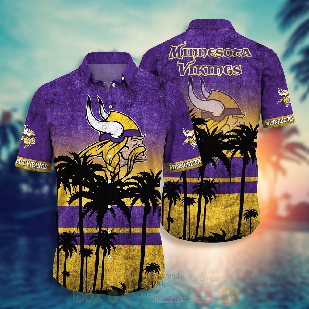 TOP NFL Minnesota Vikings Short Sleeve Hawaiian Shirt, Short 10