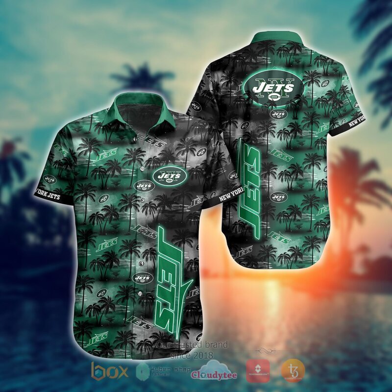 New York Jets Style NFL Hawaiian shirt, Short 8