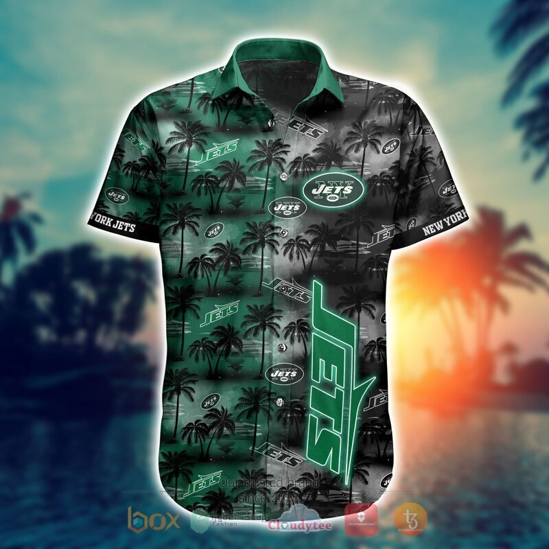 New York Jets Style NFL Hawaiian shirt, Short 2