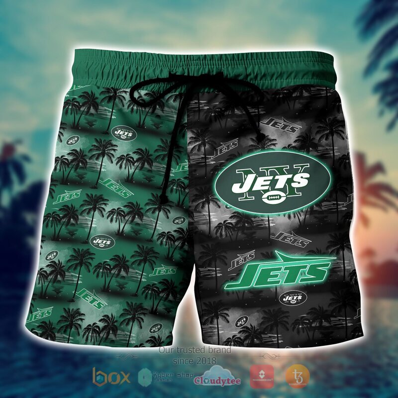 New York Jets Style NFL Hawaiian shirt, Short 7