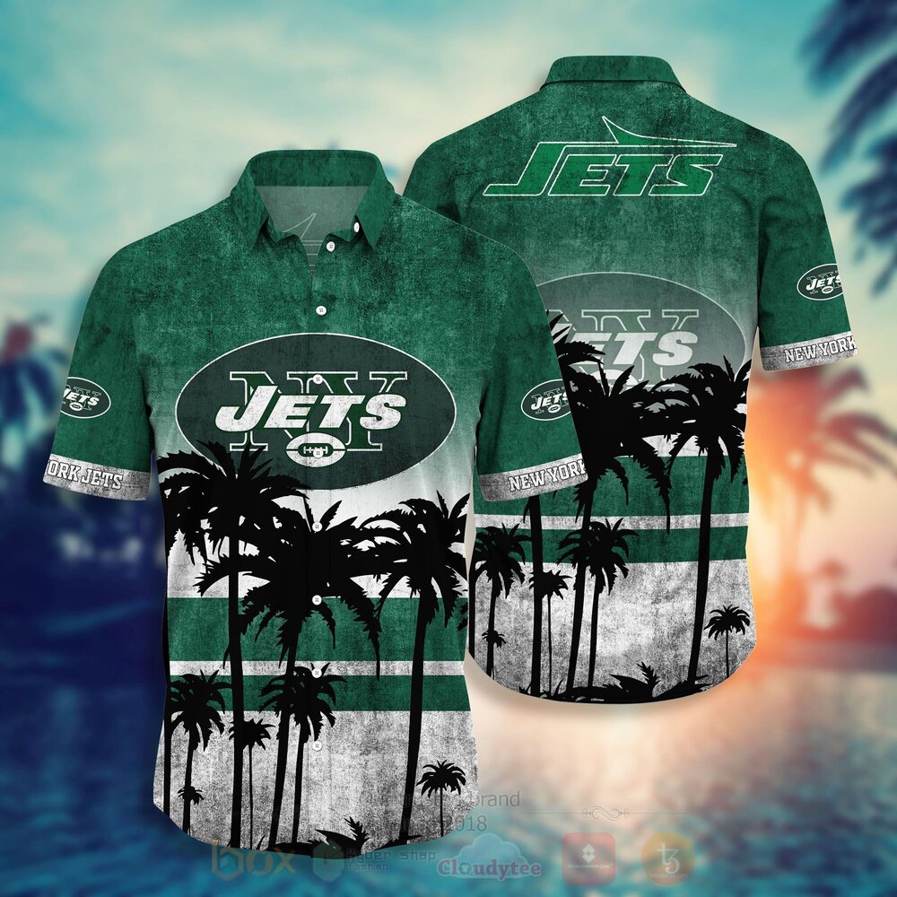 TOP NFL New York Jets Short Sleeve Hawaiian Shirt, Short 13