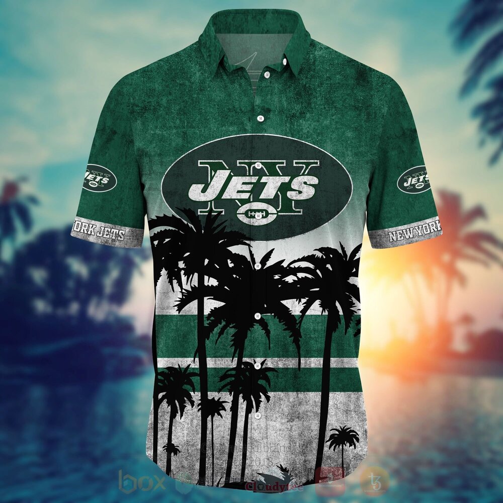 TOP NFL New York Jets Short Sleeve Hawaiian Shirt, Short 3