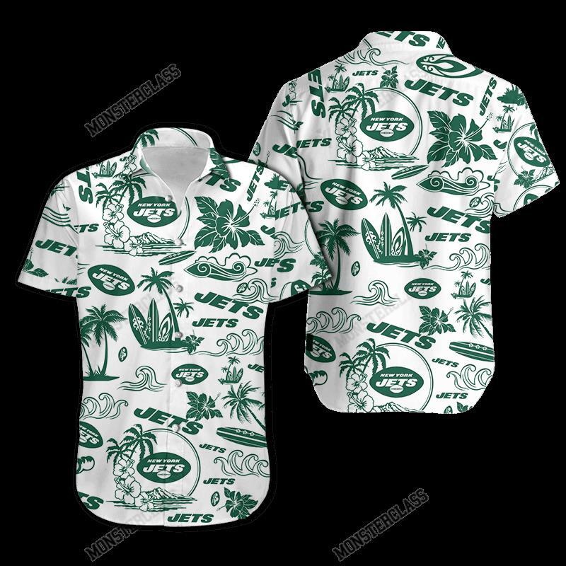 BEST NFL New York Jets Island Hawaiian Shirt, Short 4