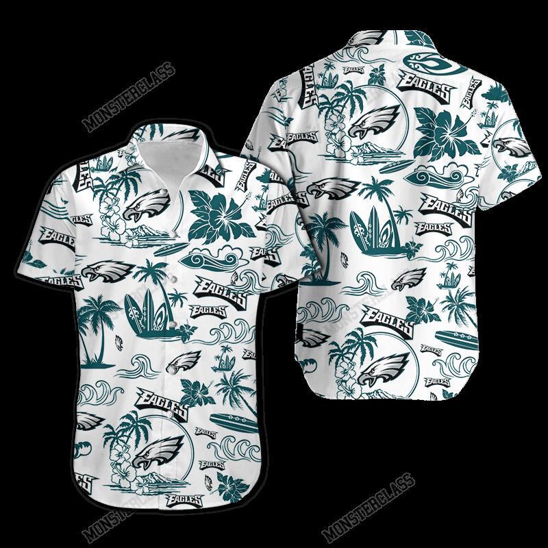 BEST NFL Philadelphia Eagles Island Hawaiian Shirt, Short 5