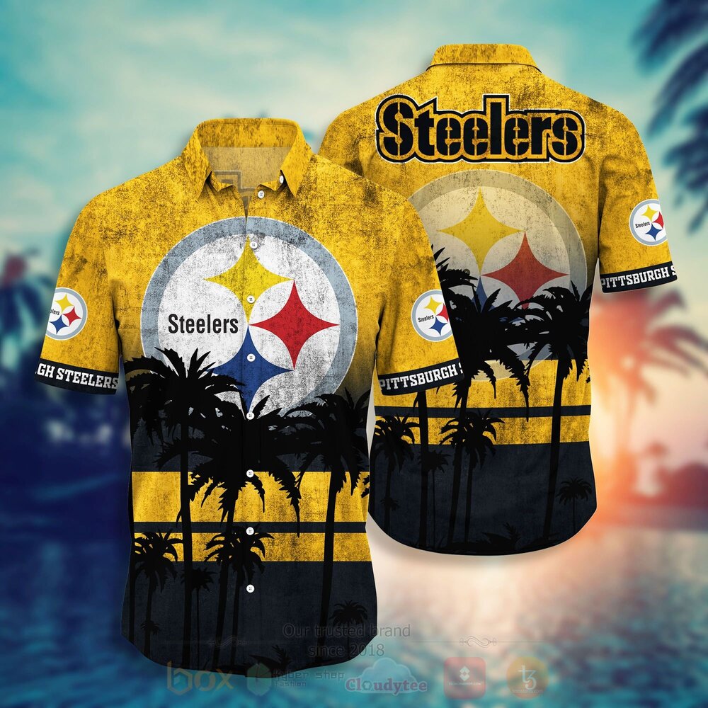 TOP NFL Pittsburgh Steelers Short Sleeve Hawaiian Shirt, Short 10