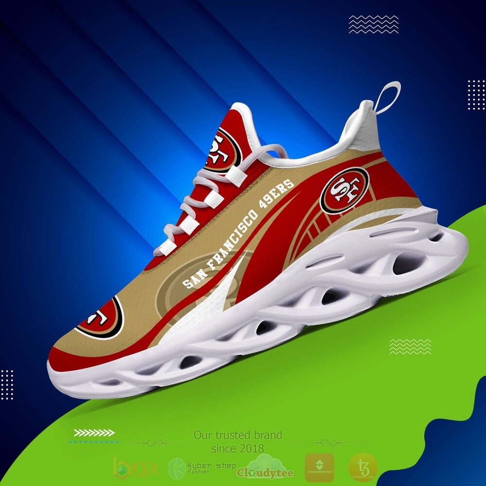 TOP San Francisco 49ers NFL Max Soul Clunky Sneaker Shoes 9