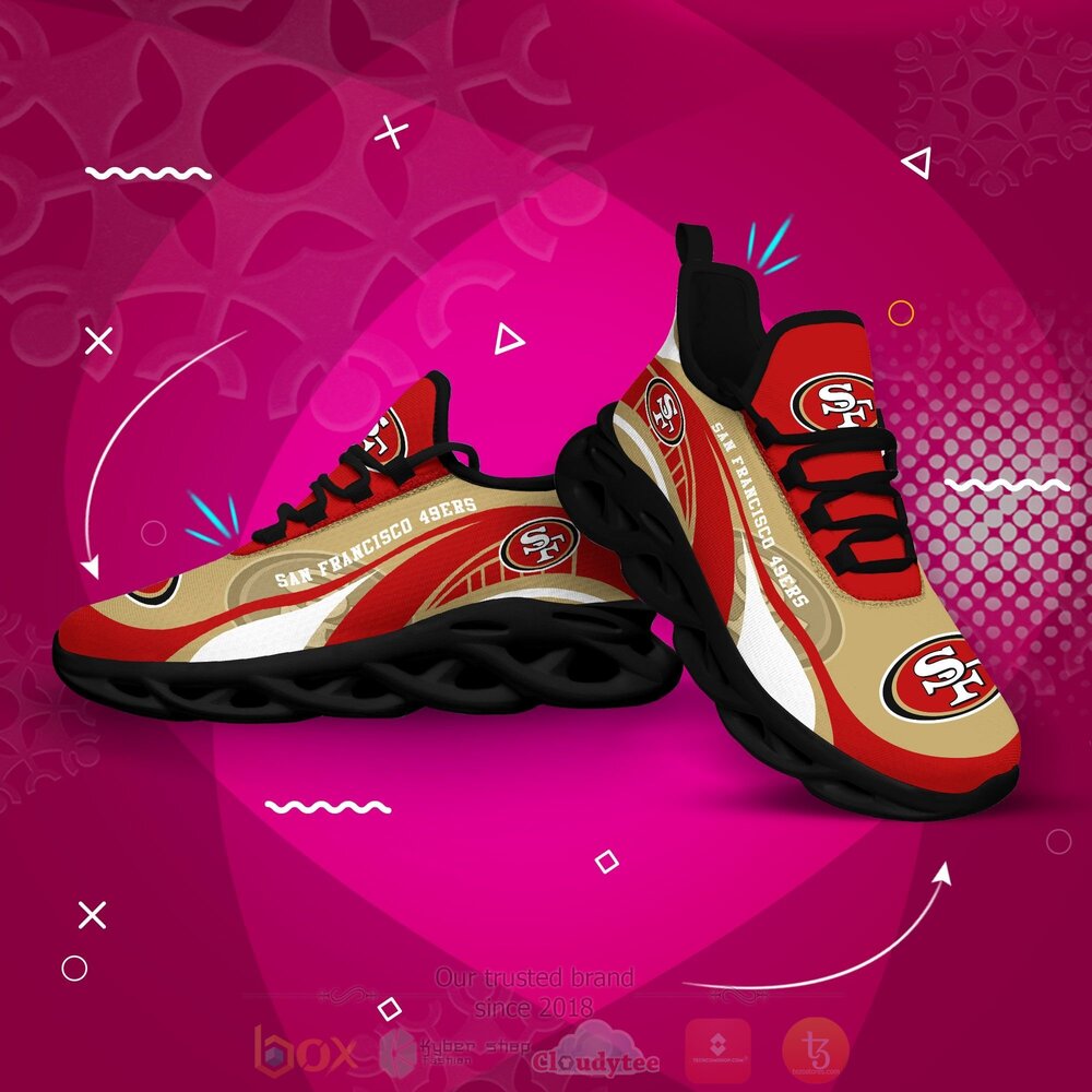 TOP San Francisco 49ers NFL Max Soul Clunky Sneaker Shoes 4