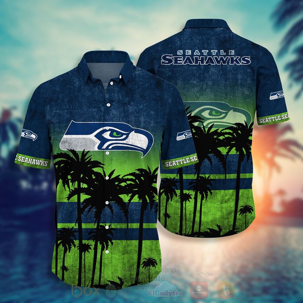 TOP NFL Seattle Seahawks Short Sleeve Hawaiian Shirt, Short 10