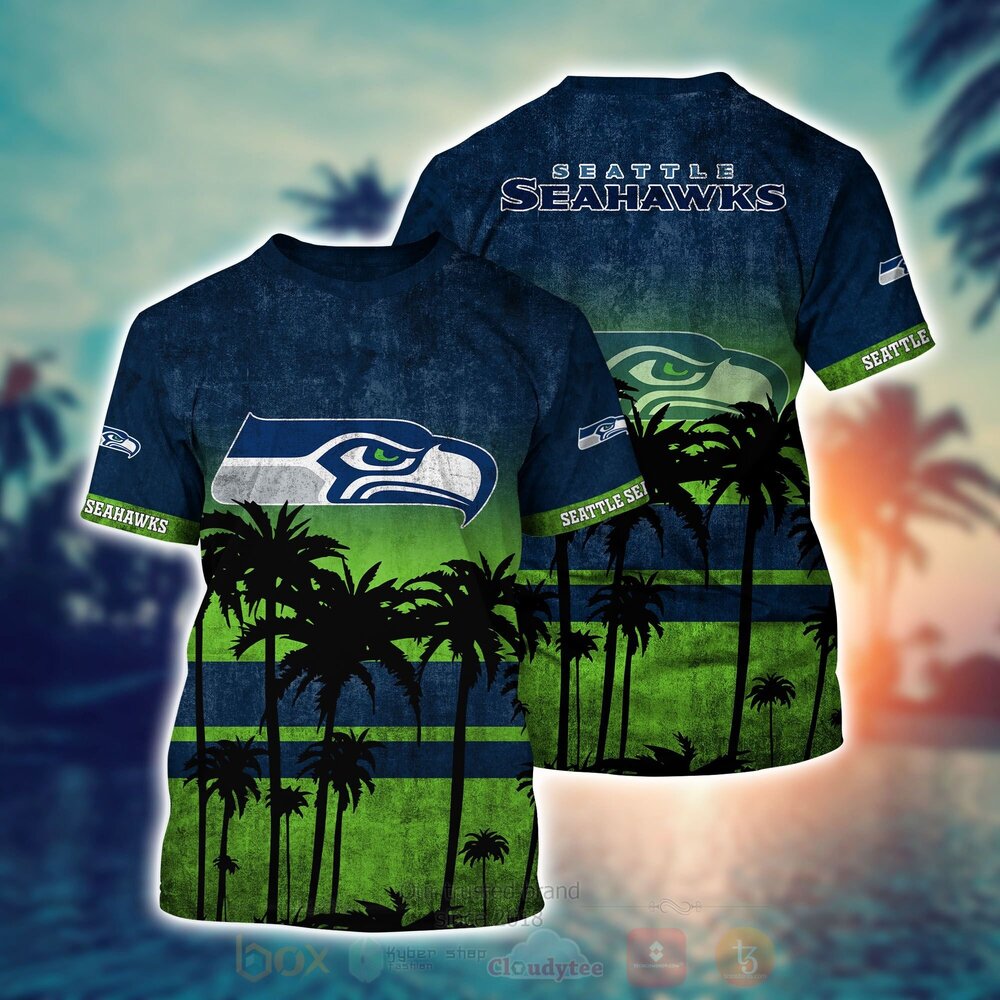 TOP NFL Seattle Seahawks Short Sleeve Hawaiian Shirt, Short 6