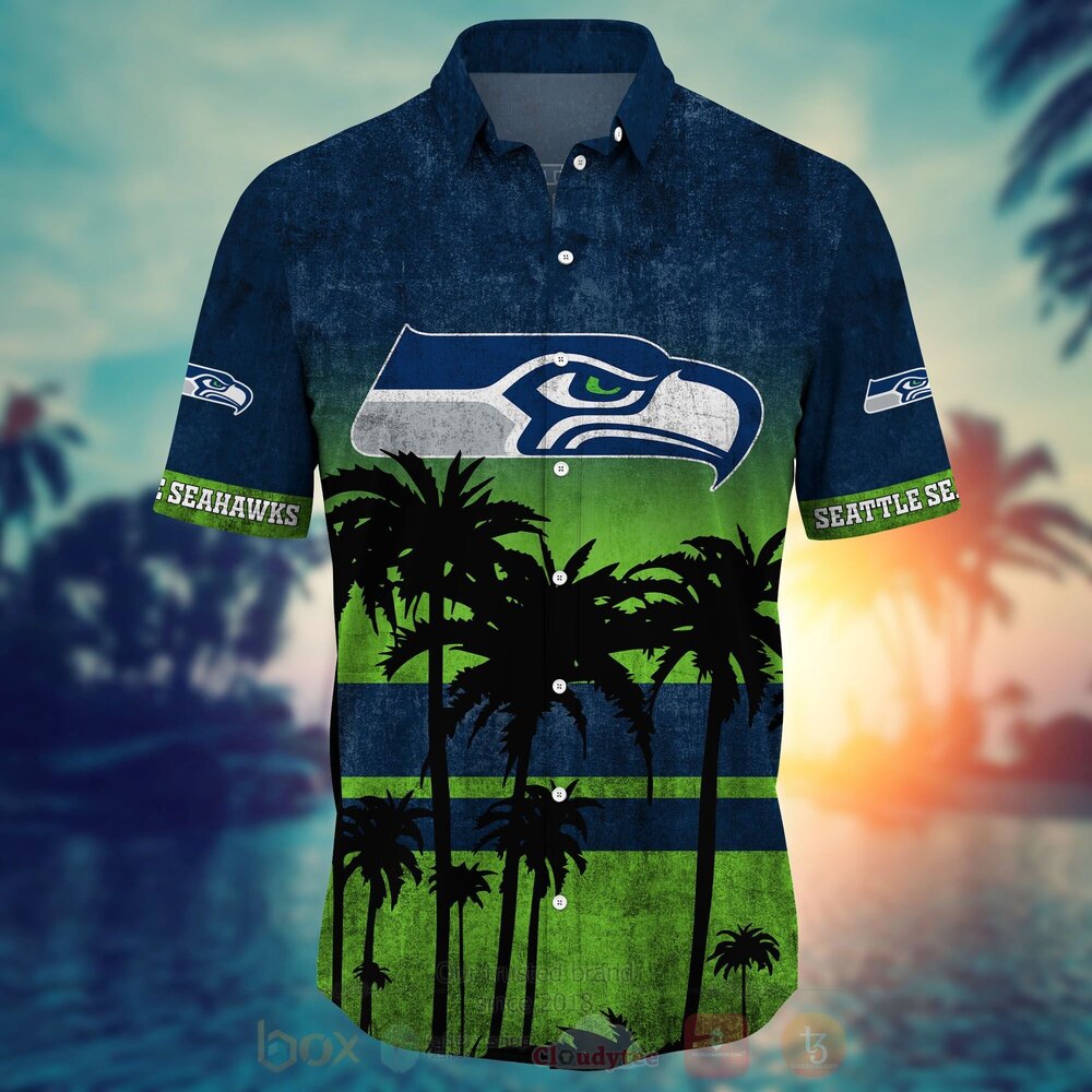 TOP NFL Seattle Seahawks Short Sleeve Hawaiian Shirt, Short 3