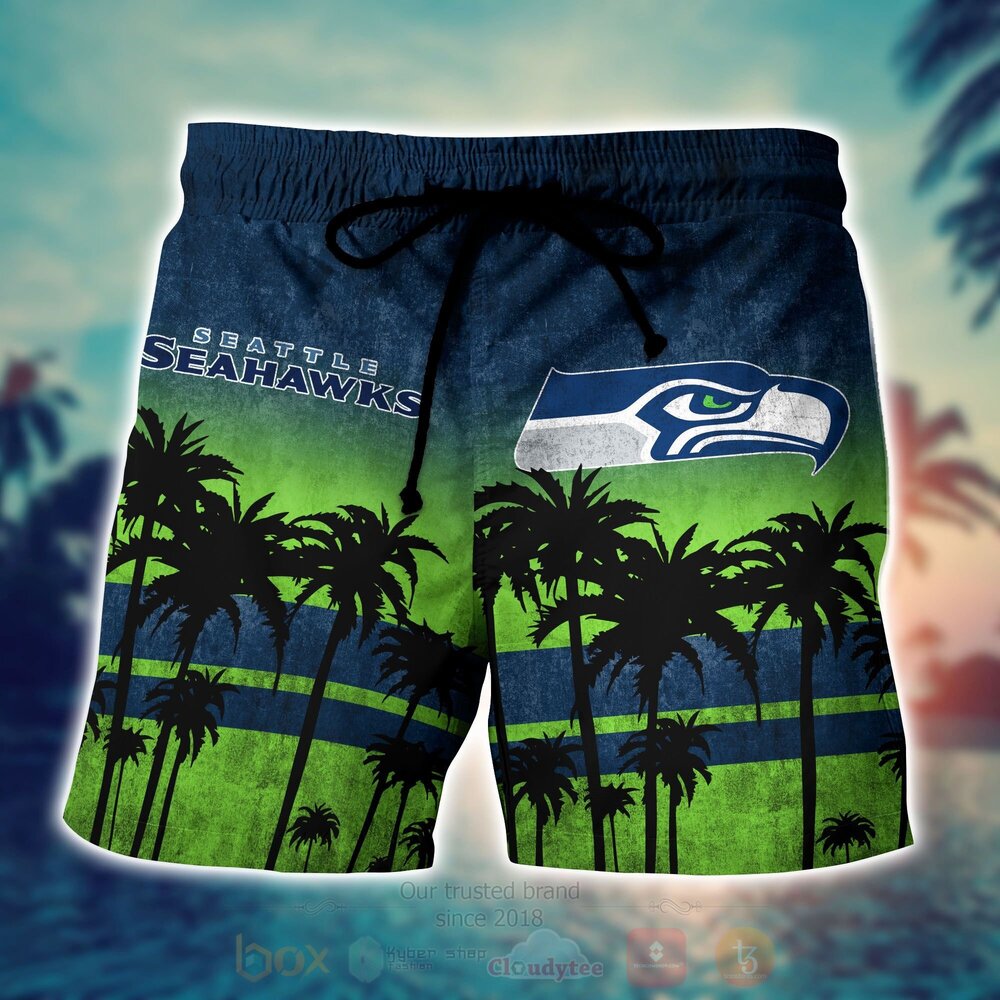 TOP NFL Seattle Seahawks Short Sleeve Hawaiian Shirt, Short 5