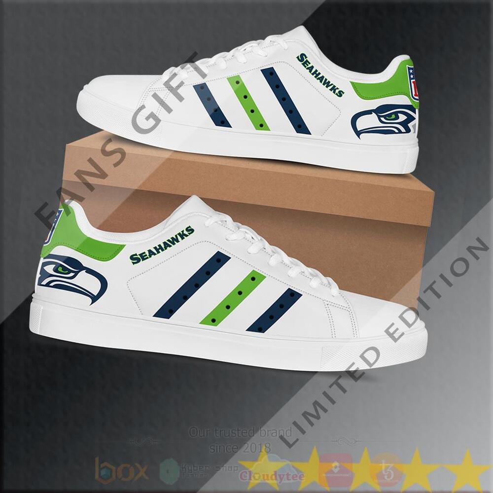 TOP NFL Seattle Seahawks Skate Stan Smith Shoes 7