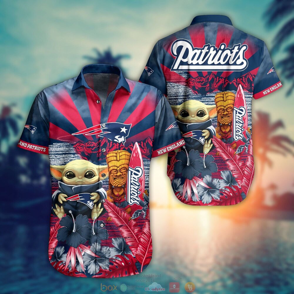 BEST Baby Yoda New England Patriots NFL Hawaiian Shirt, Shorts 8