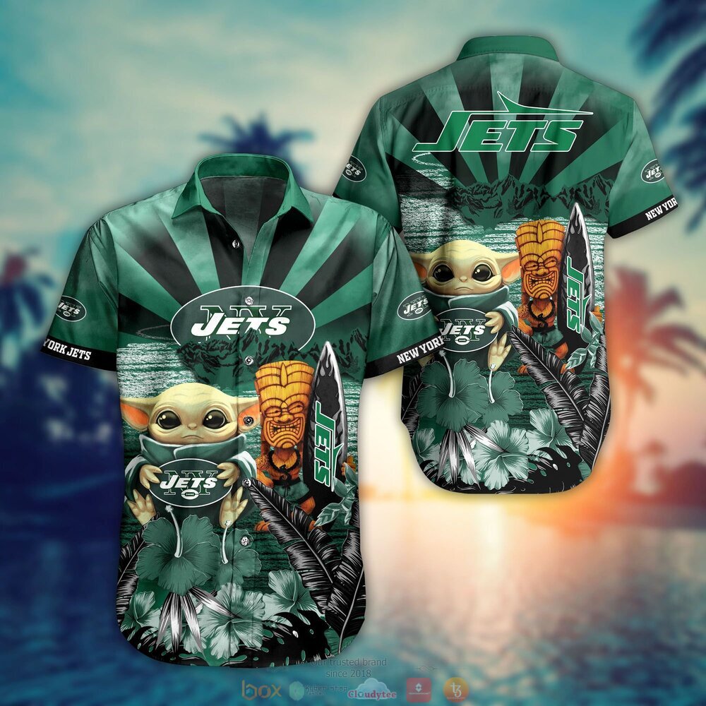 BEST Baby Yoda New York Jets NFL Hawaiian Shirt, Shorts 11