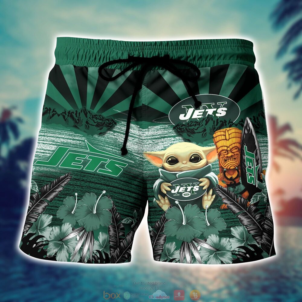 BEST Baby Yoda New York Jets NFL Hawaiian Shirt, Shorts 7