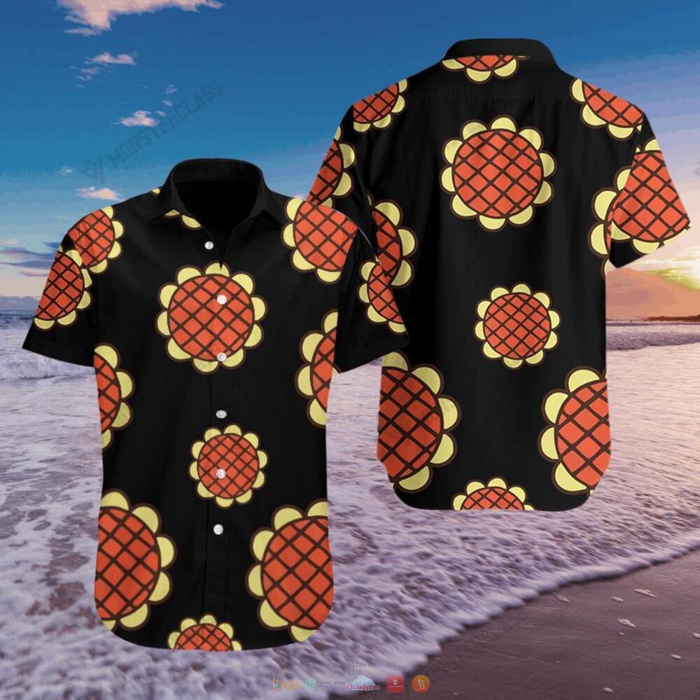 One Piece Luffy Sunflower Hawaiian Shirt, Shorts 7