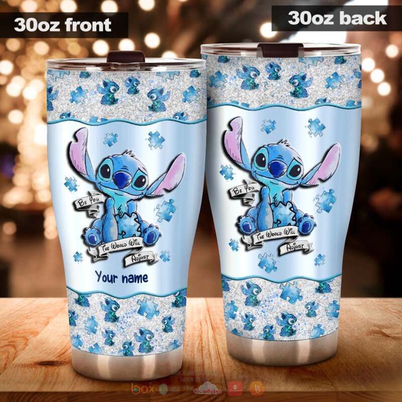BEST Autism Awareness Stitch be you Personalized tumbler 6