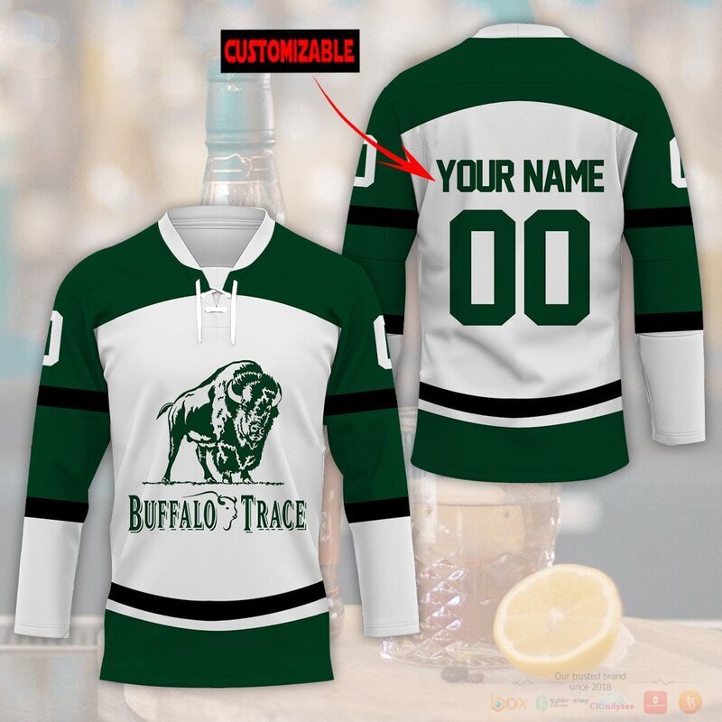 BEST Buffalo Trace Bourbon Custom name and number Hockey Jersey 2