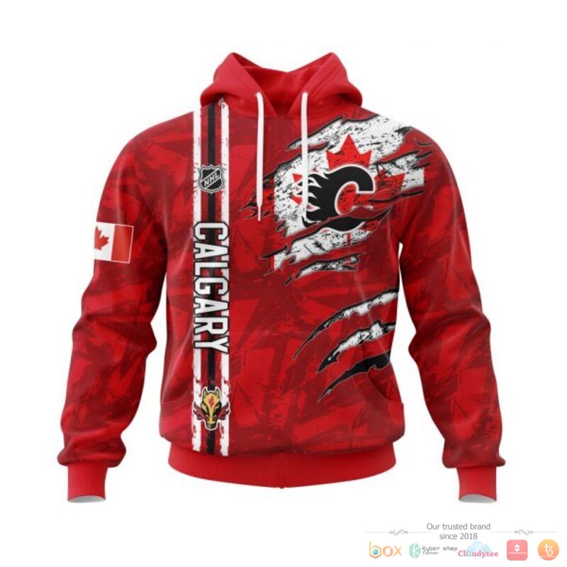 HOT NHL Calgary Flames With Canada Flag Personalized shirt, hoodie 14