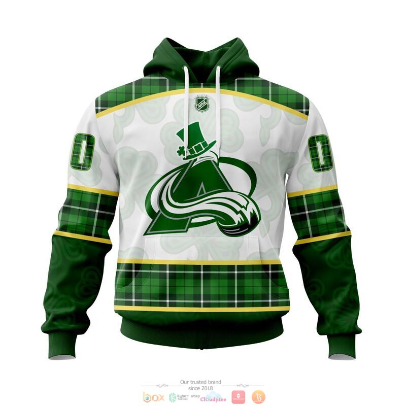 BEST Personalized Colorado Avalanche NHL St Patrick Days jersey shirt, hoodie 14