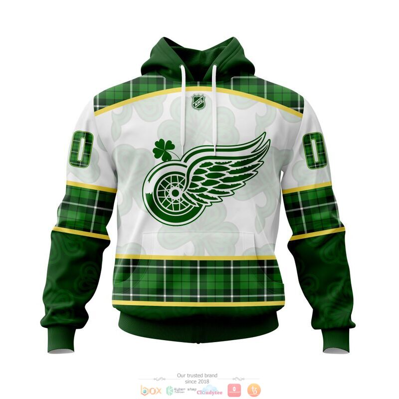 BEST Personalized Detroit Red Wings NHL St Patrick Days jersey shirt, hoodie 14