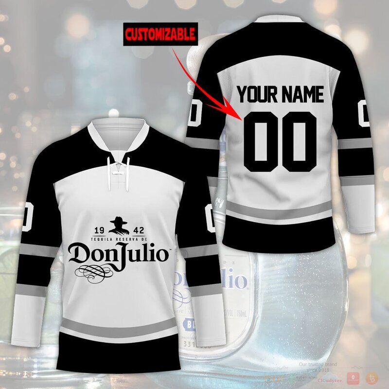 BEST Don Julio Tequila Custom name and number Hockey Jersey 3