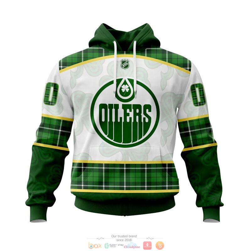 BEST Personalized Edmonton Oilers NHL St Patrick Days jersey shirt, hoodie 14