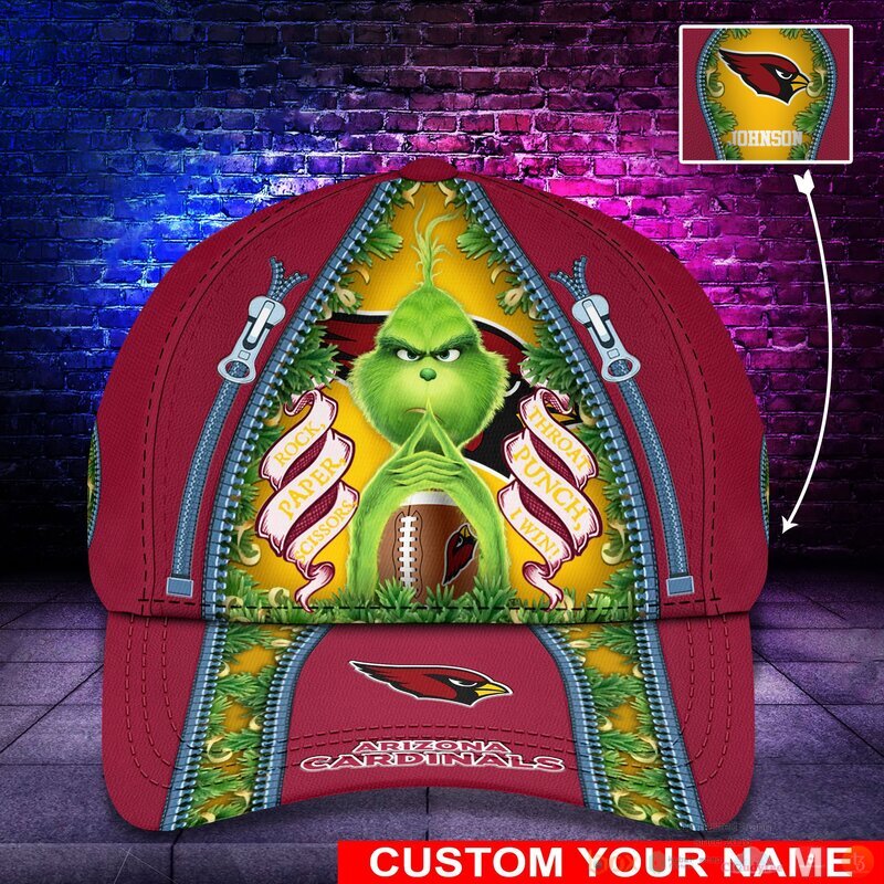 BEST Grinch Arizona Cardinals NFL Personalized Custom Cap 12