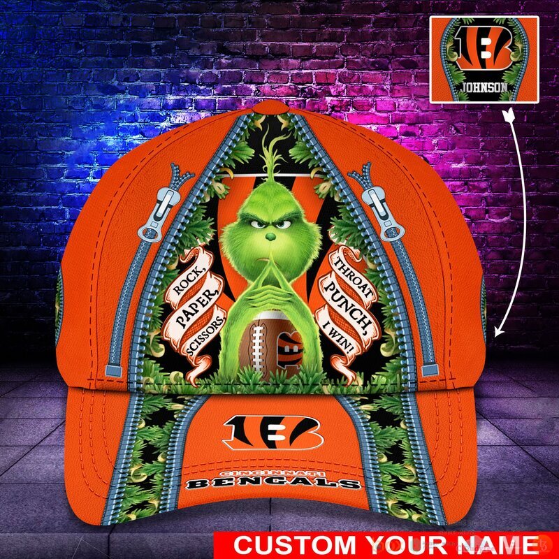 BEST Grinch Cincinnati Bengals NFL Personalized Custom Cap 1