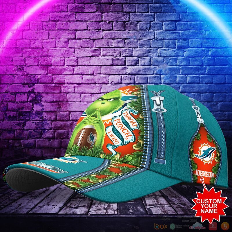 BEST Grinch Miami Dolphins NFL Personalized Custom Cap 2