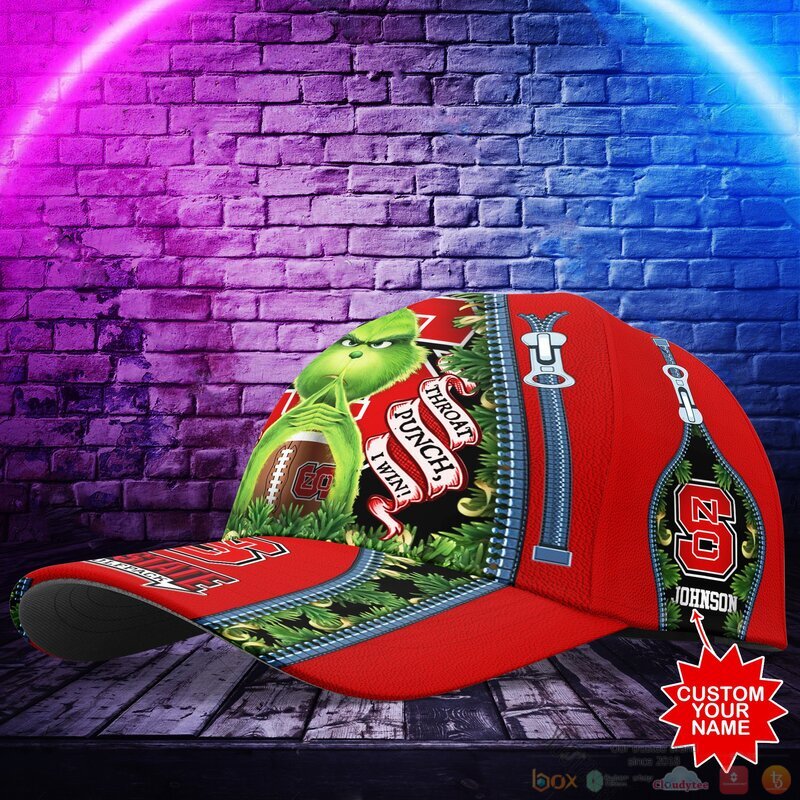 BEST Grinch NC State Wolfpack NCAA Personalized Custom Cap 2