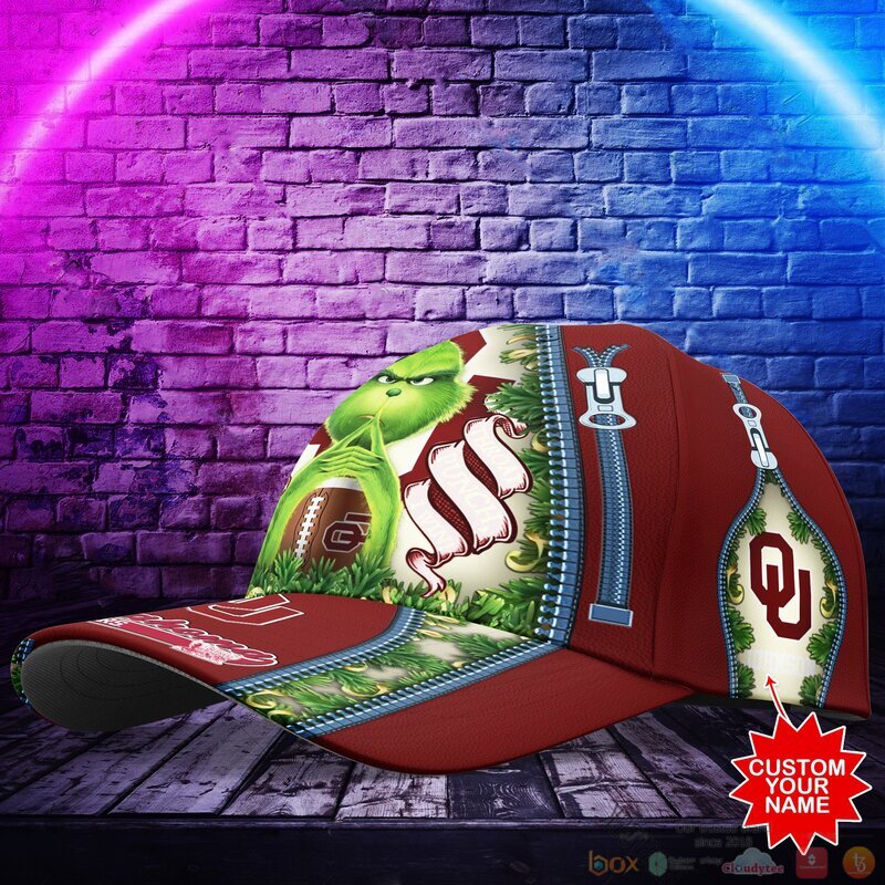 BEST Grinch Oklahoma Sooners NCAA Personalized Custom Cap 2