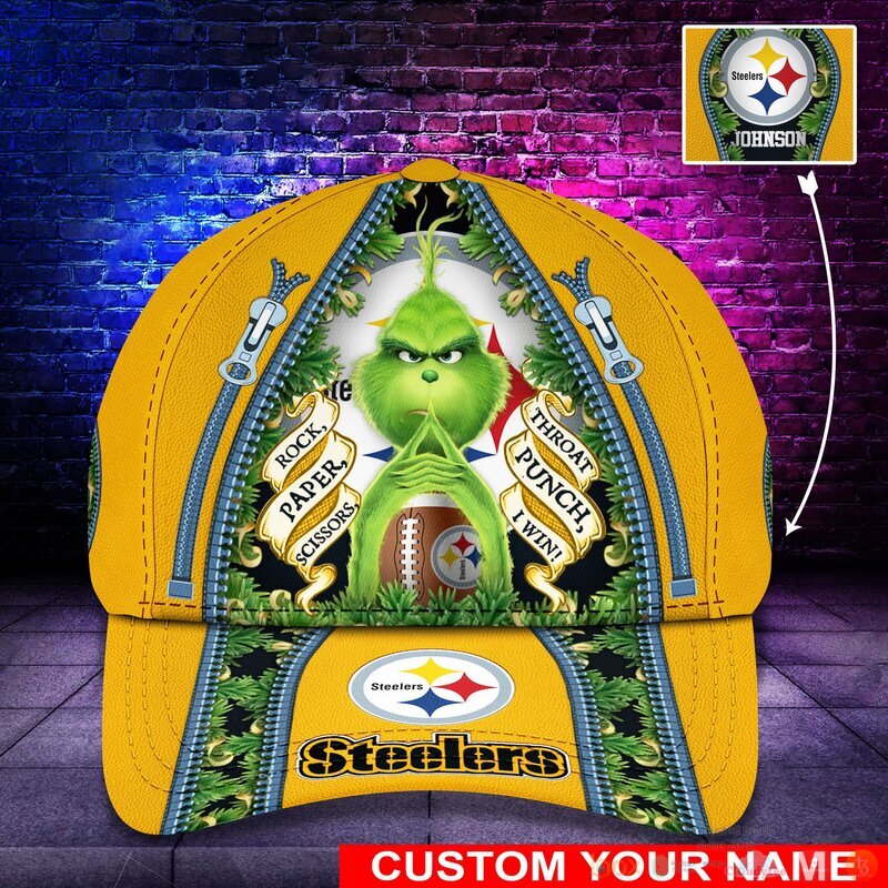BEST Grinch Pittsburgh Steelers NFL Personalized Custom Cap 12