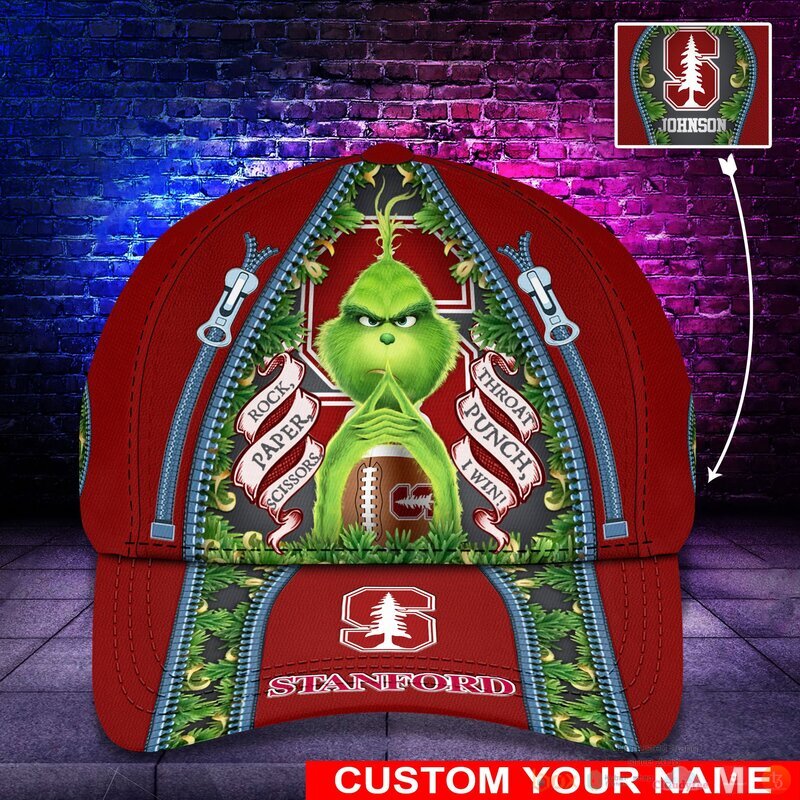 BEST Grinch Stanford Cardinal NCAA Personalized Custom Cap 12