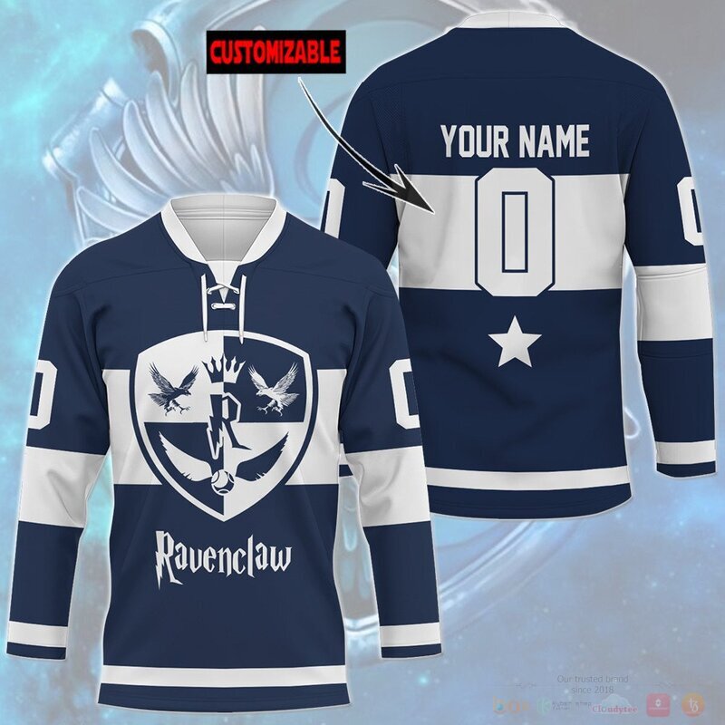 BEST Harry Potter Ravenclaw Custom name and number Hockey Jersey 7