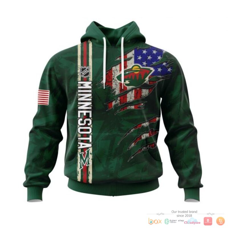 HOT NHL Minnesota Wild With American Flag Personalized shirt, hoodie 14